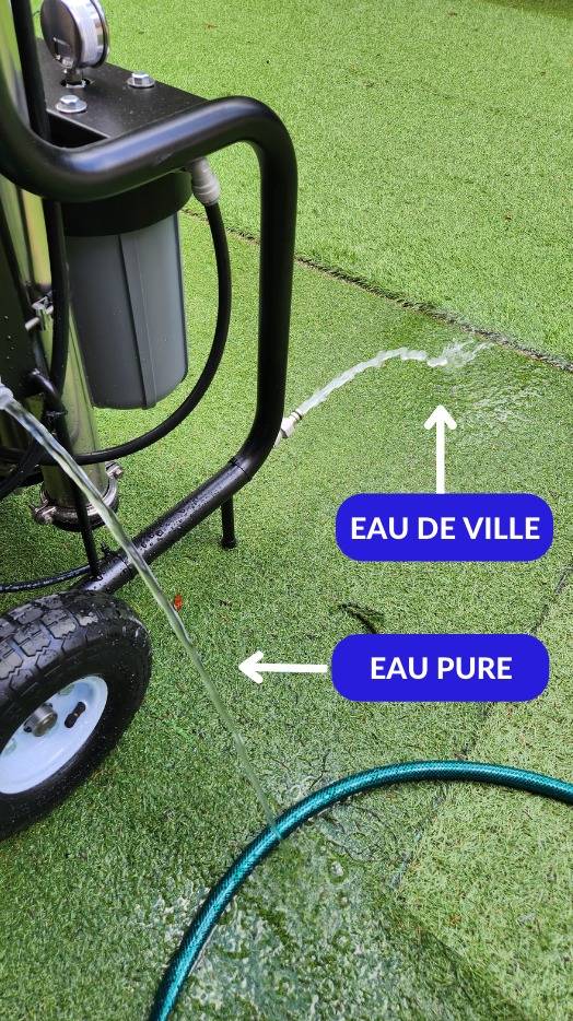 Système d'eau pure pour nettoyage professionnel 